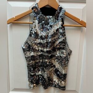Sequin Halter Top